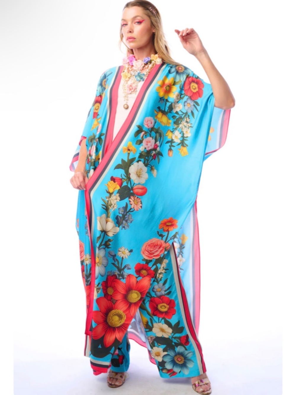 Aratta Floral Garden Maxi Kimono - Picture 8 of 8